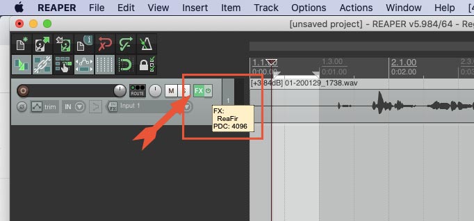 ReaFir Effect in Reaper